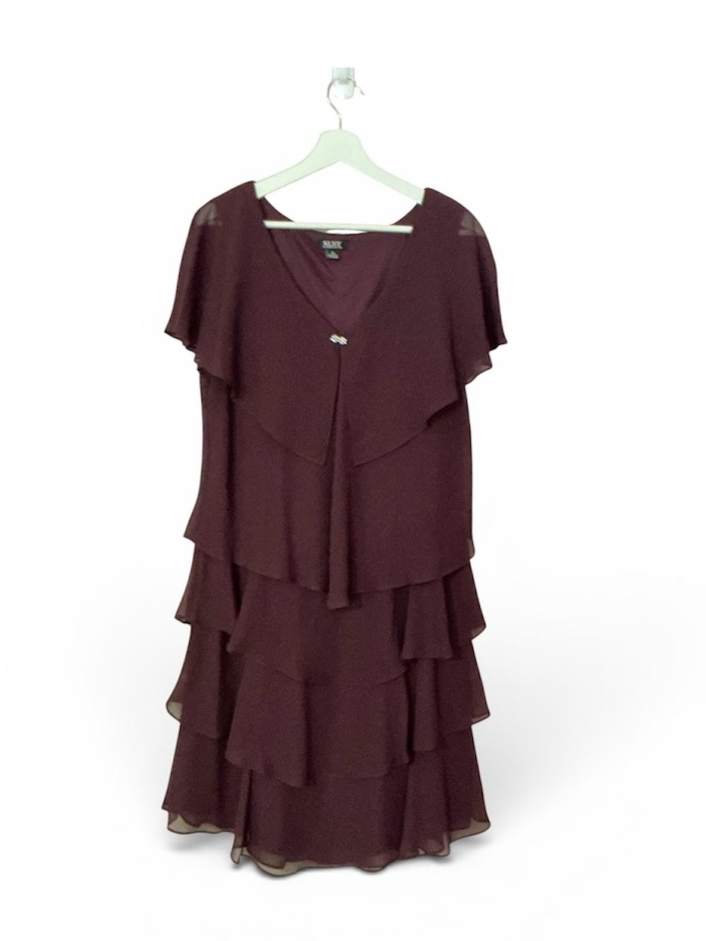 Burgundy SLNY Size 16 dress